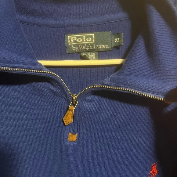 Polo Ralph Lauren Vintage Quarter Zip Sweatshirt - Picture 3 of 3
